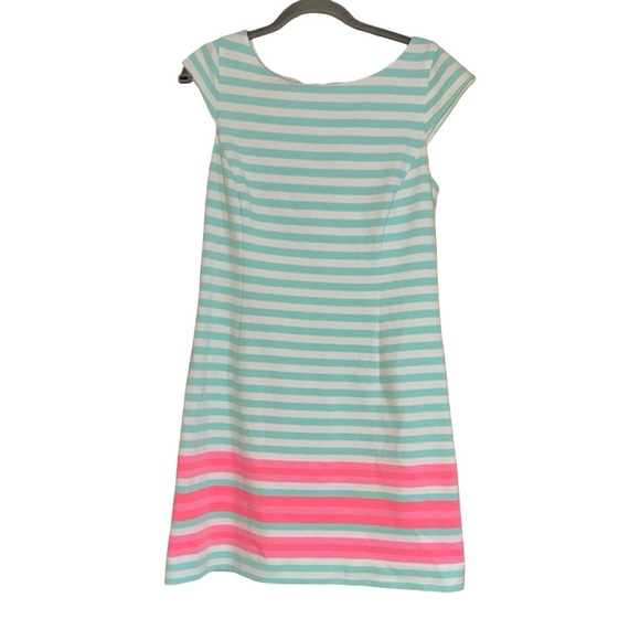 Lilly Pulitzer Lana Cap Sleeve Engineer Striped Dress Size Medium - Picture 5 of 13